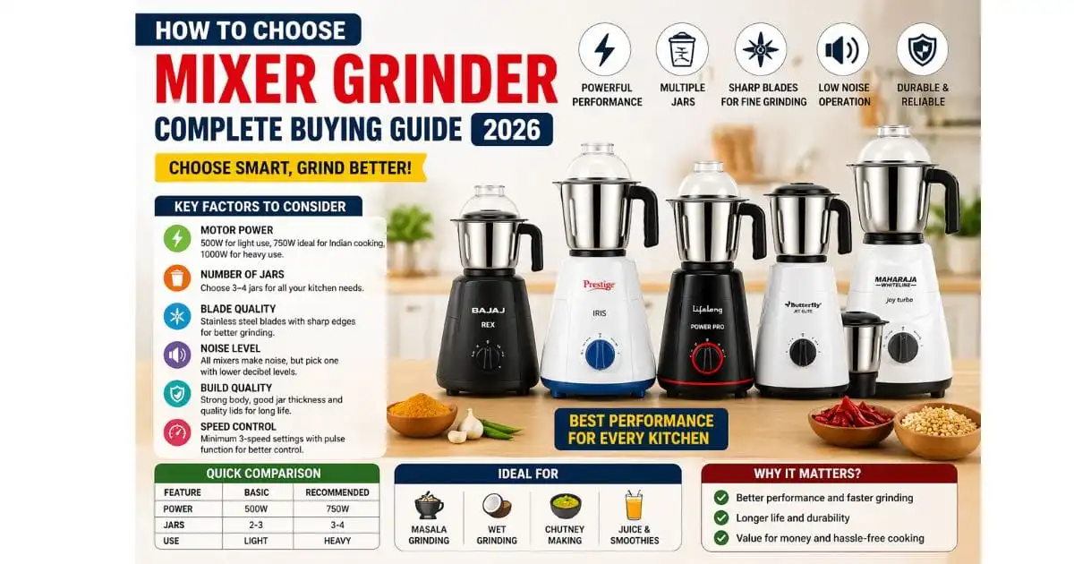 How To Choose Mixer Grinder Complete Guide